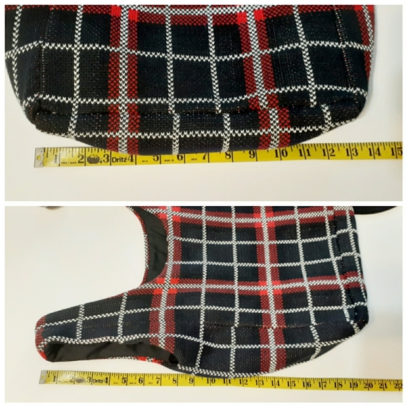 💎NEW hansel from basel Plaid Cotton Shopper Bag - Picture 5 of 7